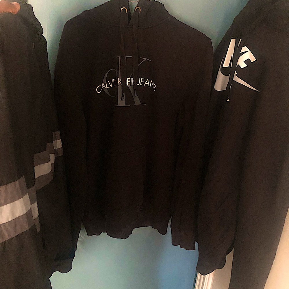 3 Black and Grey Hoodie Bundle, Size L